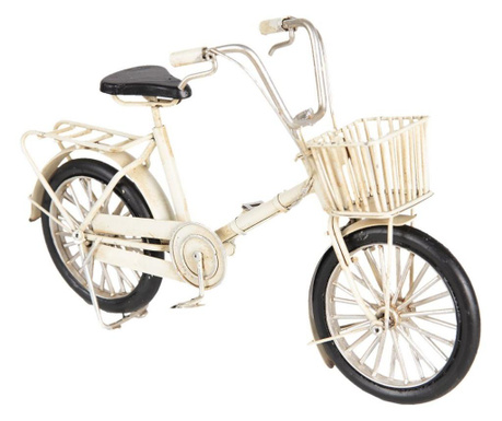 Bel kovinski retro model kolesa 23 cm x 6 cm x 15 v