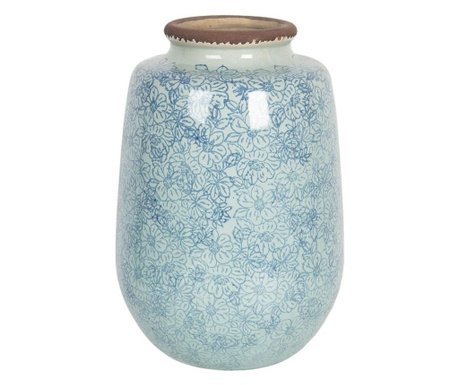 Plava keramička vaza za cvijeće Ø 17 x 26 h