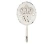 Cuier de perete din fier alb antichizat 6 cm x 4 cm x 12 h 0