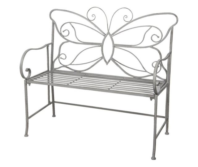 Patinirana klupa od sivog željeza 110 cm x 50 cm x 90 h