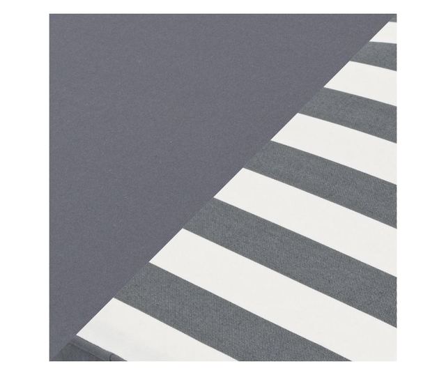 Perna sezut bancuta paleti din textil gri alb 120 cm x 80 cm x 15 h  0