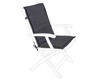 Vrtni jastuk za sjedalo od sive olefin tkanine 45 cm x 94 cm x 3 h