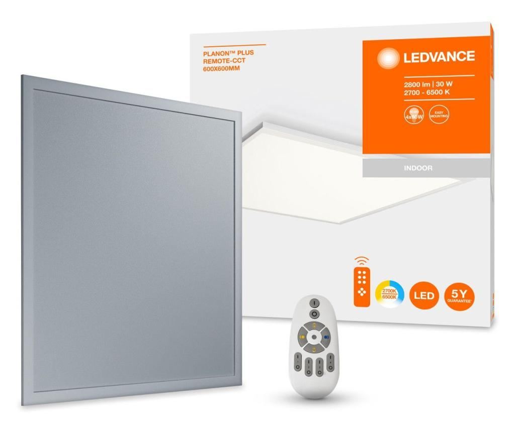 Plafoniera cu telecomanda Ledvance, Planon Plus, aluminiu, Led, alb ...