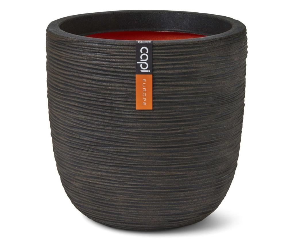 Nature Rib Egg Pot, Ciemny Brąz, 43x41 cm - 2