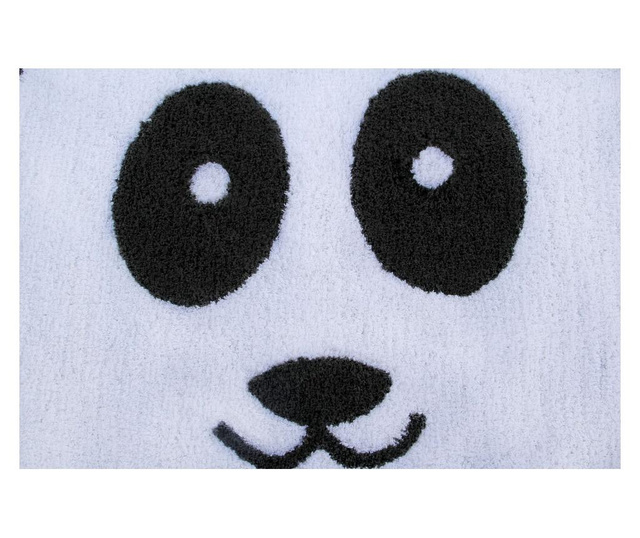 Preproga Happy Panda White & Dark Grey 90x100 cm