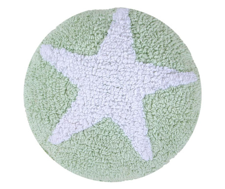 Star Mint & White Díszpárna 30x30 cm