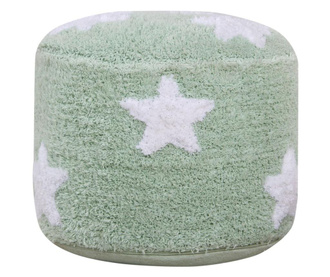 Jastuk za sjedenje Stars Mint & White