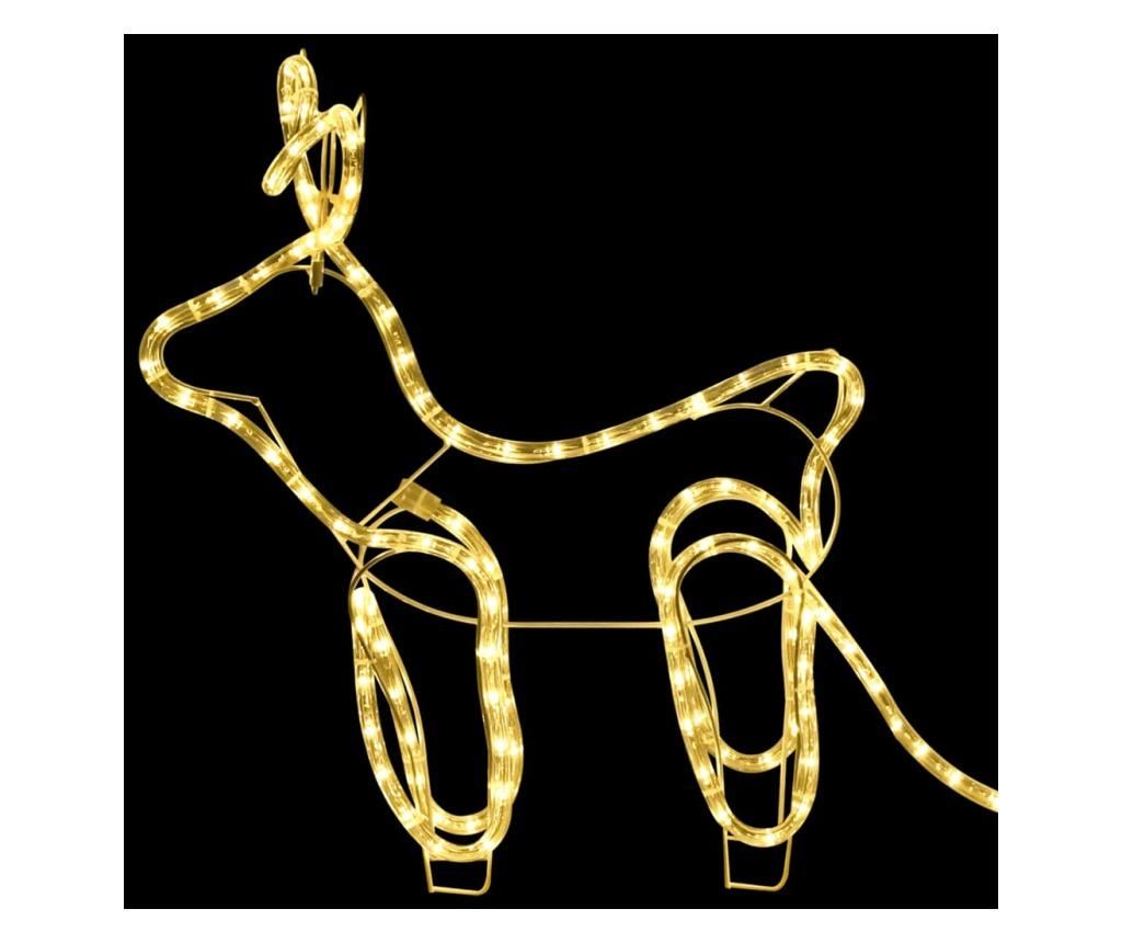 Božićna dekoracija s jelenom i saonicama, 576 LED dioda, za vanjsku upotrebu - 8