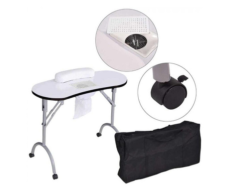 Prenosný manikúrny stolík s taškou navyše, 2 typy, s ventilátorom