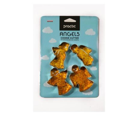 Set forma fursecuri, 4 piese, model ingerasi, PRACTIC 