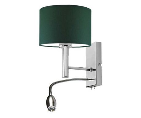 FLORYDA Zidna Lampa Krom Bocno Zelena