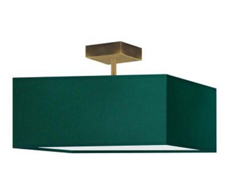 Plafonieră ALBA, Auriu Antichizat și Verde Sticlă