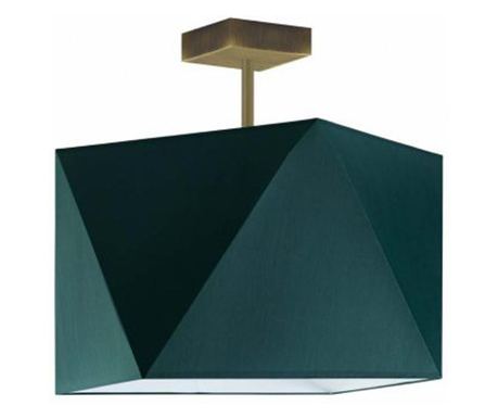 Plafonieră TACOMA, Auriu Antic, Verde Sticlă