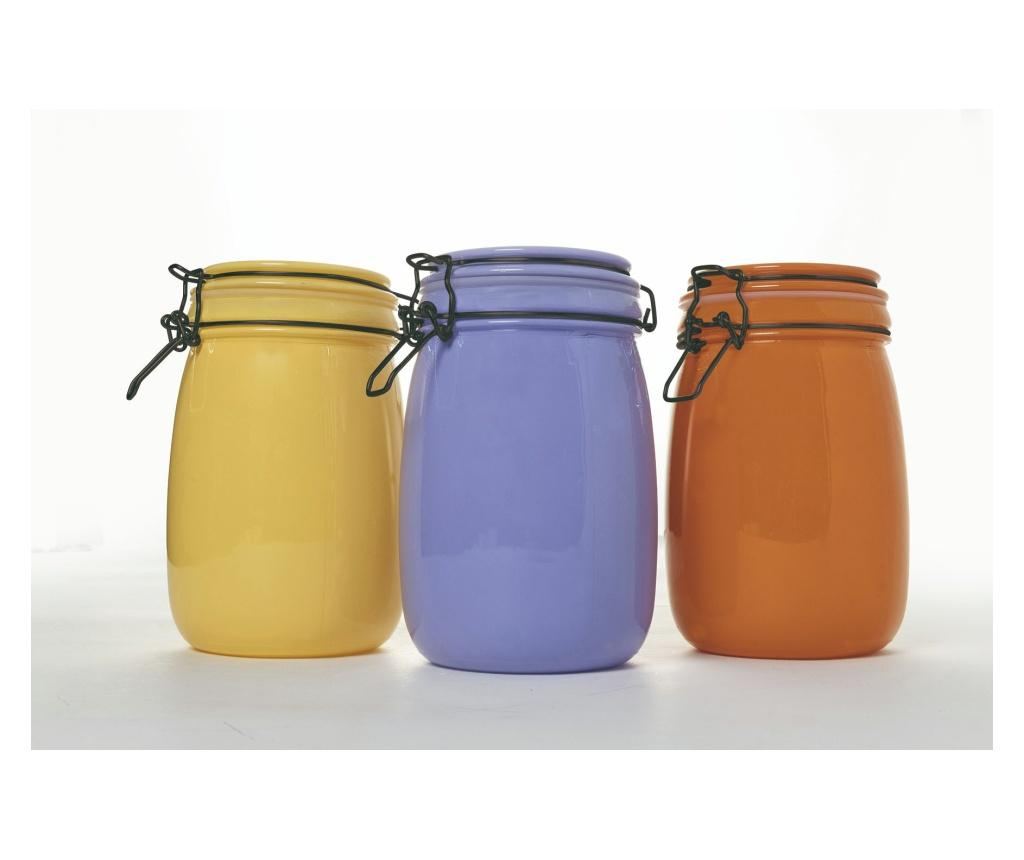 Set 3 staklenke Color 1 L - 7