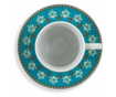 Set 6 cesti de cafea cu farfurioare Villa D'este Home Tivoli, Cala Jondal, portelan, multicolor, 90 ml