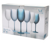 Set 6 pahare pentru vin Villa D'este Home Tivoli, Happy Hour, sticla, multicolor, 550 ml