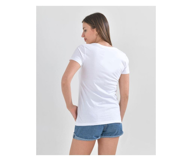 Тениска alb L-XL
