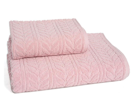 Zestaw 2 ręczników kąpielowych Londra Pink