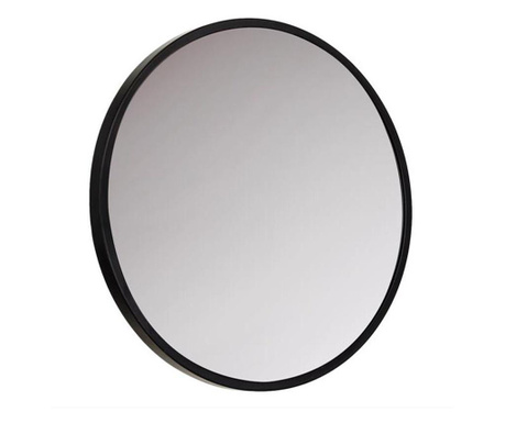 Огледало felis, Кръгло, Метално, Черен  40 см