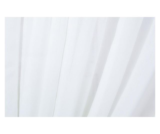 Bijela zavjesa, ukrašena resicama, s trakom, 500 x 260