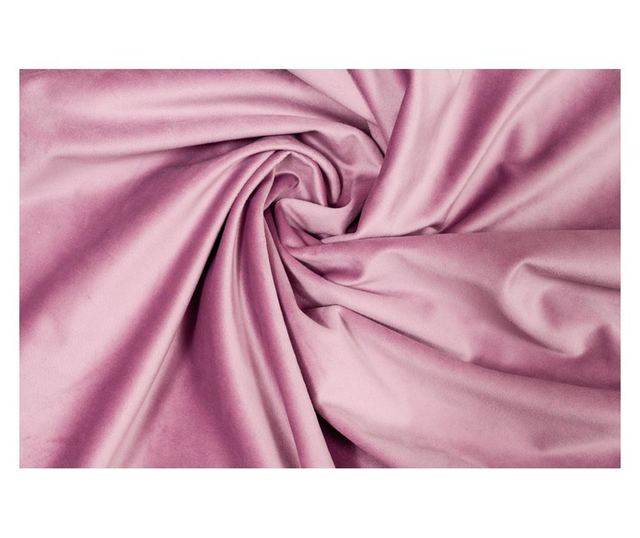 Draperie  din catifea,  roz , cu rejansa, uni , opaca, 140x250