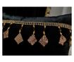 Set 2 Perne decorative din catifea , Negru, accesorizate  45x45 cm thumbnail 4