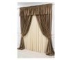 Set od 2 zavjese + mantovan od baršuna, s trakom, cimet-smeđa, neprozirne, 200x250