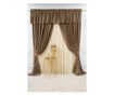 Set od 2 zavjese + mantovan od baršuna, s trakom, cimet-smeđa, neprozirne, 200x250