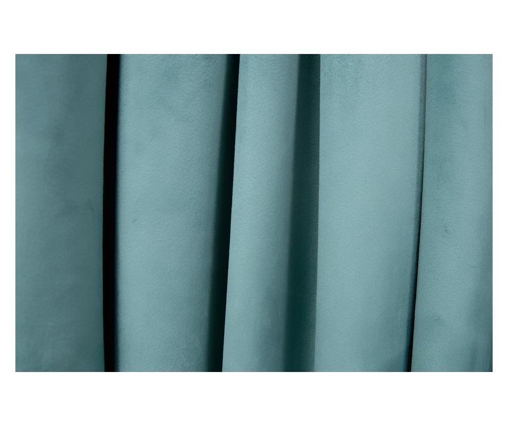 Set  draperii  din catifea,  verde menta, cu rejansa, uni , opaca, 400x250 - 6