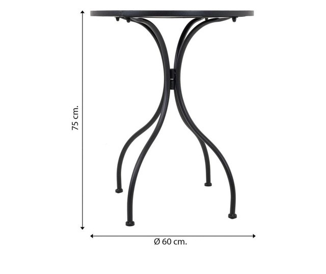 Комплект маса и 2 стола за екстериор Wood Pattern
