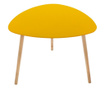 Nappali Asztal, modern kivitelű, sárga színű, magassága 45 cm