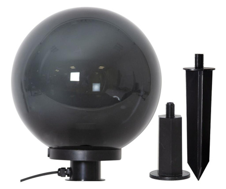 Lampa de exterior Best Season, Orby, tarus: plastic, LED, max. 40 W, E27, negru, 30x30x34 cm