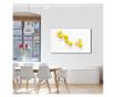 Tablou Canvas Premium Art Factory TrueColor, Lamai Pe Masa Alba, Panza pe cadru de lemn, Decoratiuni Casa 50 x 70 cm