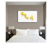 Tablou Canvas Premium Art Factory TrueColor, Lamai Pe Masa Alba, Panza pe cadru de lemn, Decoratiuni Casa 50 x 70 cm