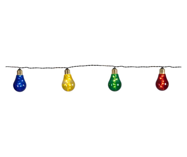 Ghirlanda luminoasa Best Season, Glow 10 lights LED, carcasa: sticla, LED, multicolor, 360x6x11 cm