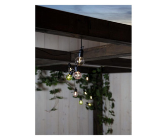 Ghirlanda luminoasa Best Season, Fiesta 10 multi bulbs, plastic, LED, multicolor, 360x5x10 cm