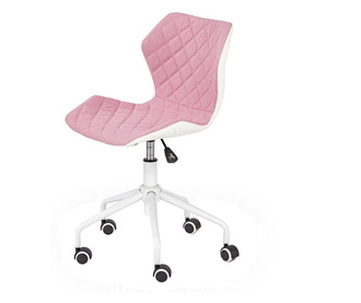 Scaun birou copii HM Matrix 3, roz/alb -
