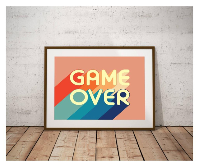 Plakat Game Over 30x40 cm