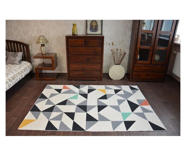 Koberec SCANDI 18214/763 - trojúhelníky 80x150 cm  80x150 cm
