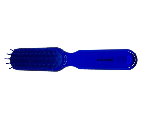 Perie pneumatica albastra cu peri cilindrici din plastic, rezistenta la foen, Koh-I-Noor, 7115B