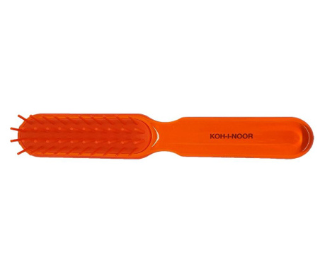 Perie pneumatica, peri plastic, portocaliu, 16 x 2.5 cm, Koh-I-Noor, 7114A