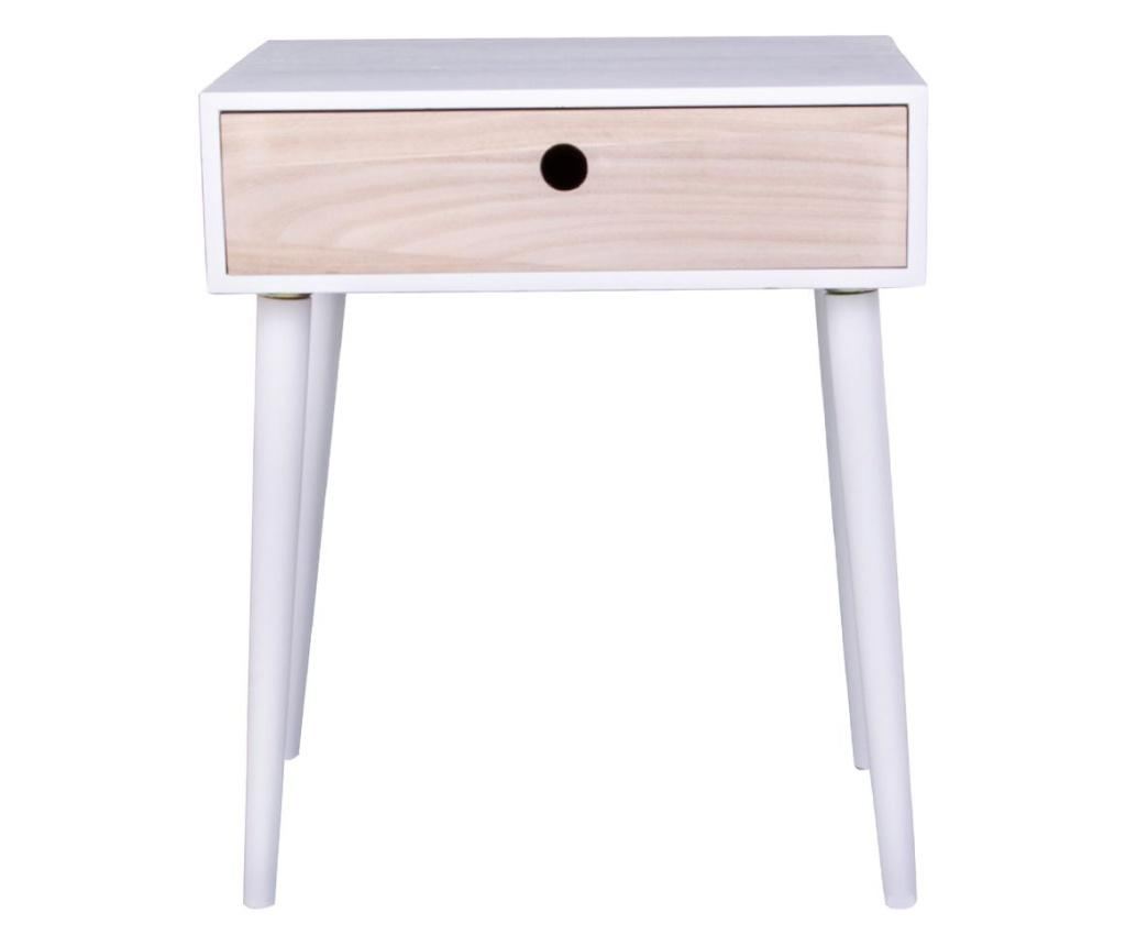 Noćni ormarić Parma White Natural - 3