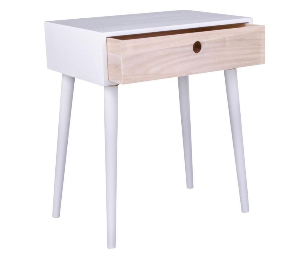 Noćni ormarić Parma White Natural - 2