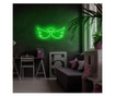 Aplica de perete decorativa Neon Graph, neon benzi PVC, No Bulb, verde, 52x22x2 cm