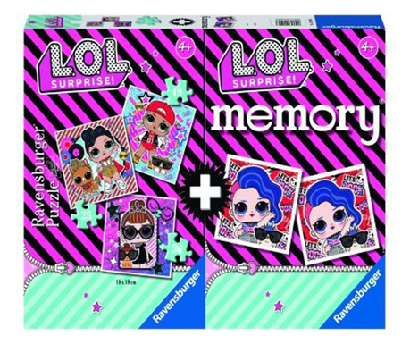 Puzzle cu joc Memory LOL 25/36/49 piese