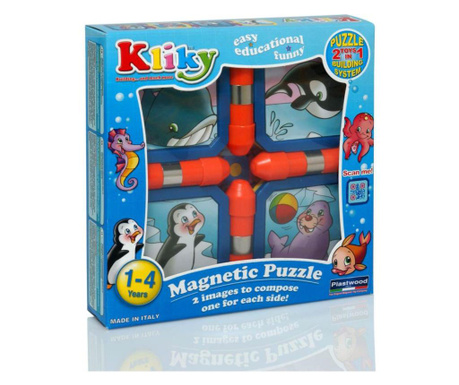 Kliky puzzle magnetic animale marine