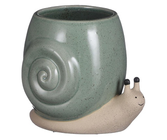 Ghiveci de ceramica forma melc, 13x11x12 cm