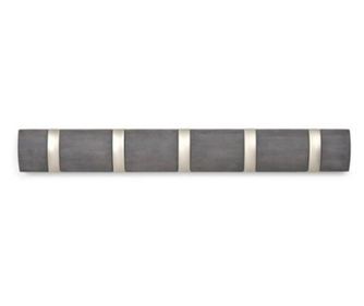 Закачалка Umbra, 5 сгъваеми куки, Flip, Сив