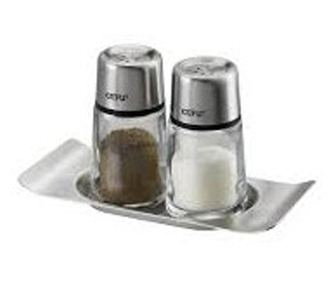 Set recipiente sare si piper cu tavita Brunch 336307 Gefu