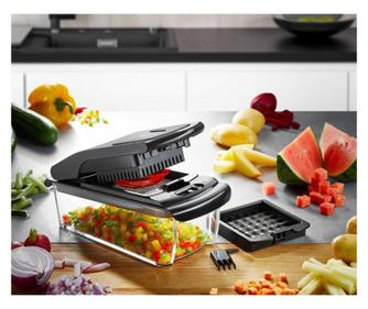 Gefu treppo zöldségszelető gép, kockákra és rudakra